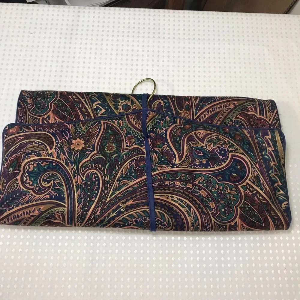 Paisley Hang Up Travel Jewelry Accessory Garment Bag